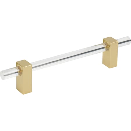 Jeffrey Alexander 128 Mm Center-To-Center Brushed Gold Spencer Cabinet Bar Pull 578-128BG